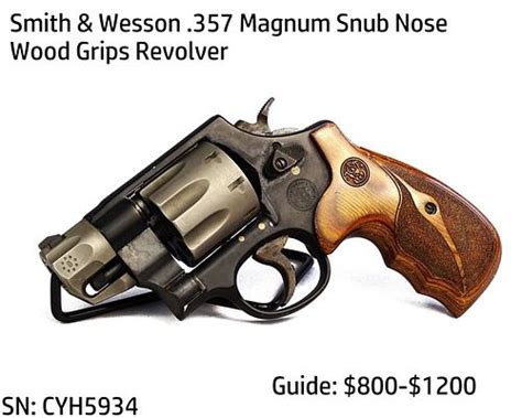 Smith Amp Wesson 357 Magnum Snub Nose Revolver Sold At Auction On 13Th Smith Amp Wesson 357 Magnum Snub Nose Revolver Sold At Auction On 13Th
