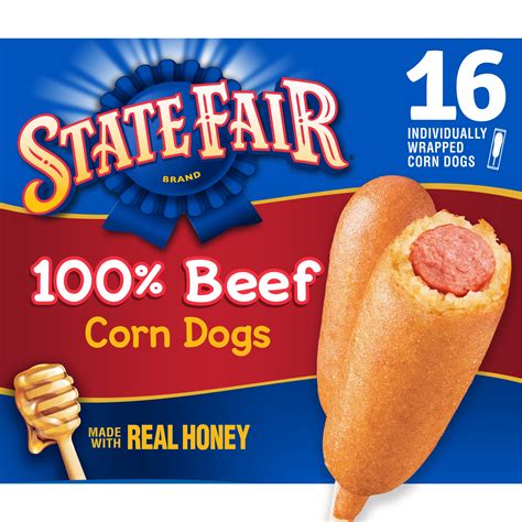 State Fair 100% Beef Corn Dogs, 42.7 Oz, 16 Count (Frozen) - Walmart.com State Fair 100% Beef Corn Dogs, 42.7 Oz, 16 Count (Frozen) - Walmart.com