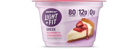 Strawberry Cheesecake Nonfat Greek Yogurt Light Fit
