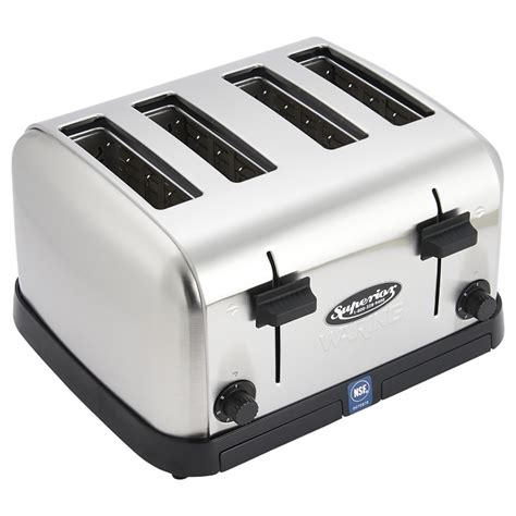 Superior Products Extra Wide 4 Slice Stainless Steel Pop Up Toaster Us Foods Chef Store