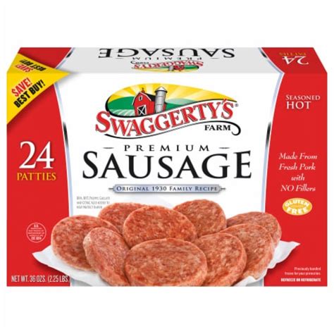 Swaggerty S Farm 24 Premium Sausage Patties Hot 24 Ct 36 Oz Mariano S Swaggerty S Farm 24 Premium Sausage Patties Hot 24 Ct 36 Oz Mariano S