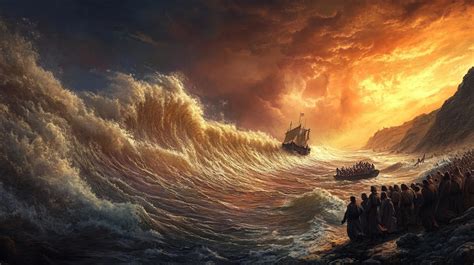The Remarkable Escape Of The Israelites Exodus Through The Split Red