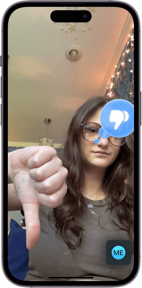 Thumbs Up On Facetime