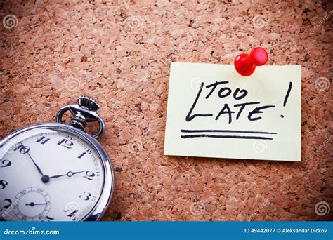 Too Late or To Late: The Crucial Choice That Defines Success