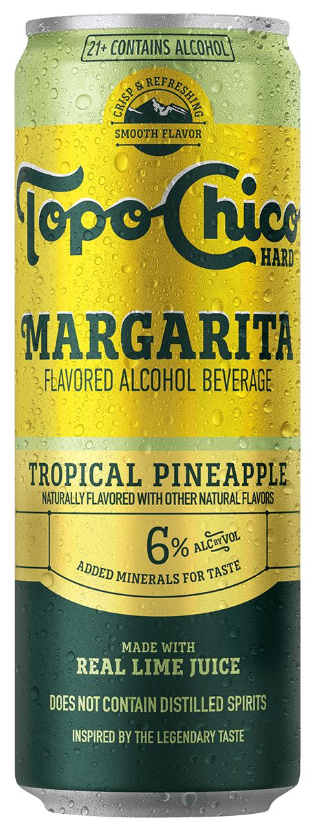 Topo Chico Hard Seltzer Margarita Tropical Pineapple 12 Fl Oz Malt