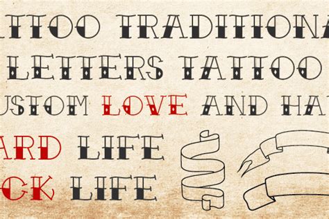 Traditional Tattoo Font Download
