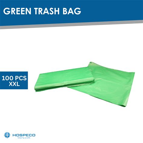 Trash Bag Green Xl 100 Pcs Garbage Bag Heavy Duty Wholesale