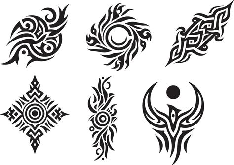 Tribal Tattoo Design Vector Art Illustration 15 34715335 Vector Art At Vecteezy