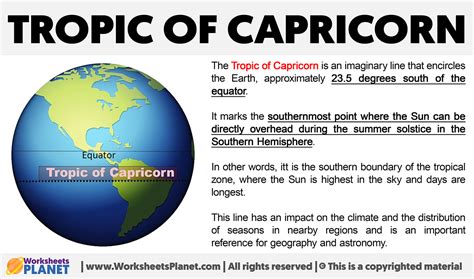 Explore the Tropic of Capricorn Secrets