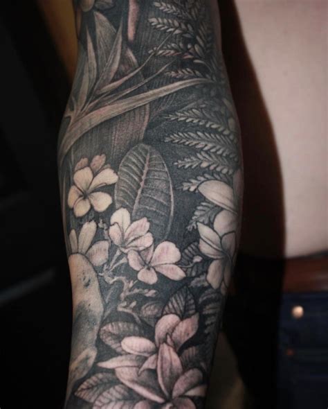 Tropical Flower Tattoos For Men
