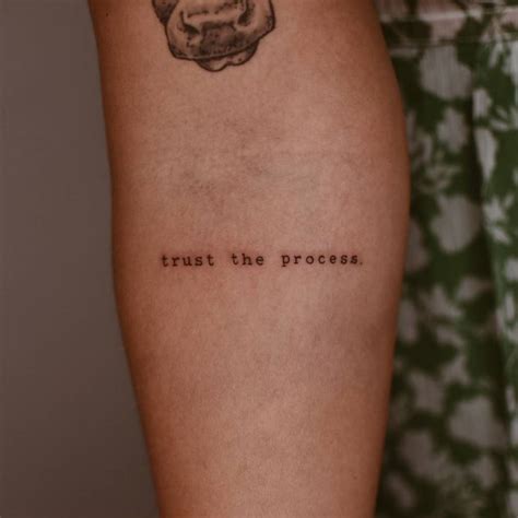 Trust The Process Tattoo