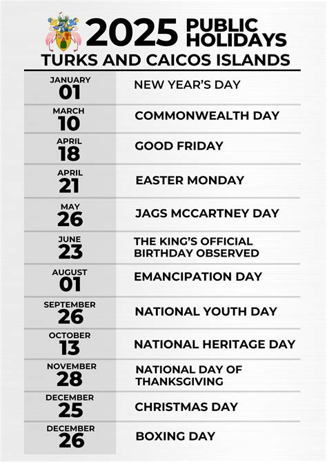 Turks And Caicos Islands National Public Holidays In 2025 Time Now