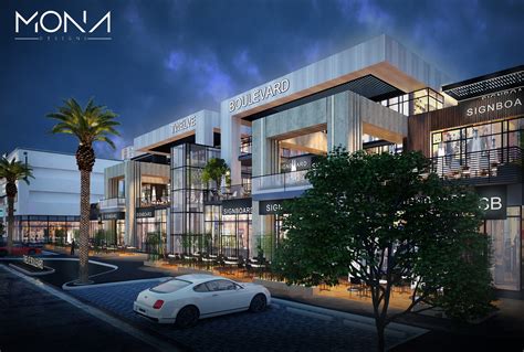 Twelve Boulevard Strip Mall In Saudi Arabia On Behance Hotel Design