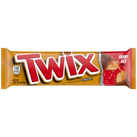 Twix Caramel Chocolate Cookie Share Size Candy Bar 3 02 Oz Fry S