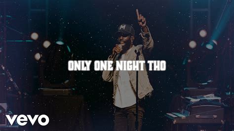Tye Tribbett Only One Night Tho Radio Edit Lyric Video Youtube