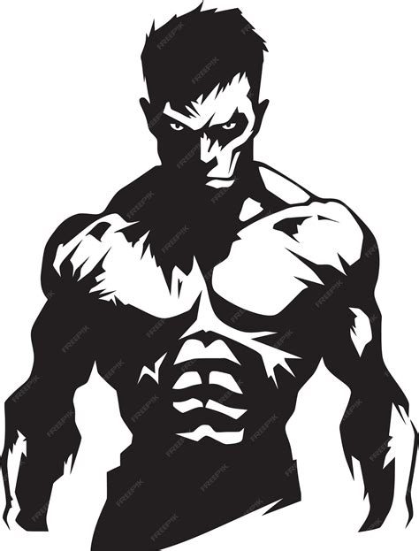 Unveiling Undead Muscles The Strength Of Muscular Vector Image