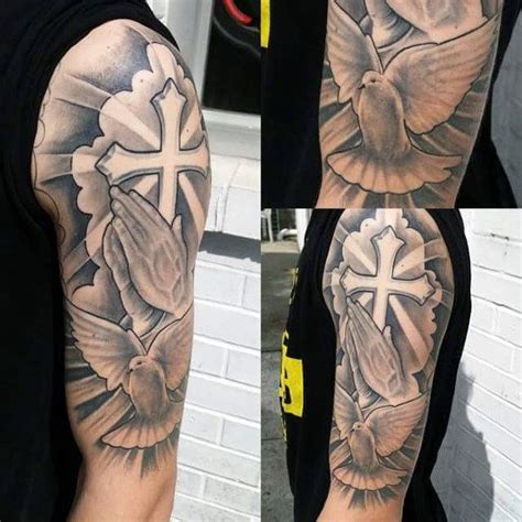 Upper Arm Cross Tattoo Ideas For Men Upper Arm Cross Tattoo Ideas For Men