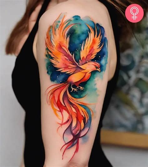 Upper Arm To Chest Rising Phoenix Tattoo 13 Tattoo Designs For A