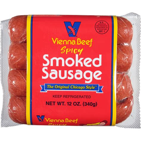 Vienna Spicy Smoked Sausage 12 Oz Delivery Near Me Doordash