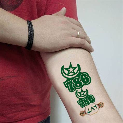 Voorkoms 786 Tattoo Muslim Star On Hand Temporary Tattoo Waterproof Voorkoms 786 Tattoo Muslim Star On Hand Temporary Tattoo Waterproof