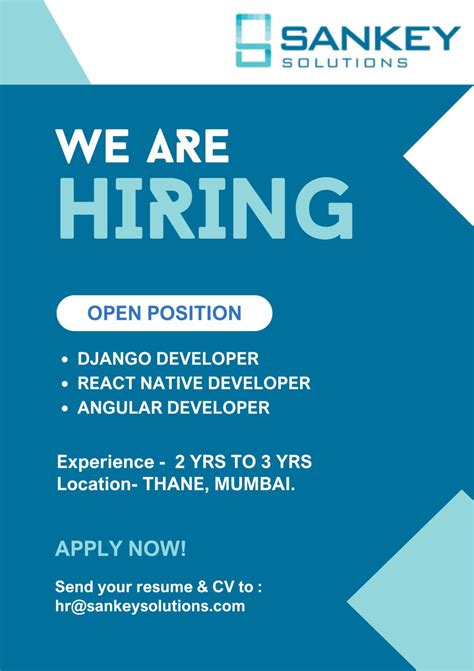 We Are Hiring If Interested Please Share Your Resume To Careers We Are Hiring If Interested Please Share Your Resume To Careers