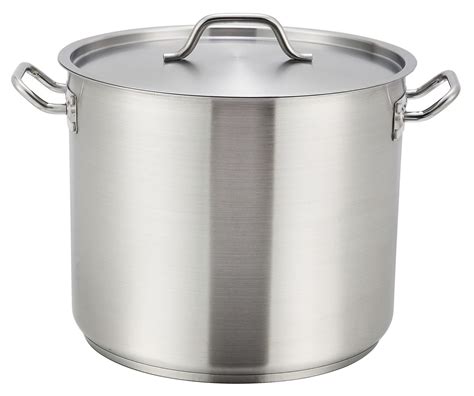 Winware Stainless Steel 60 Quart Stock Pot With Cover Stock Pot Stainless