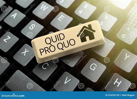 Writing Displaying Text Quid Pro Quo Word Written On A Favor Or Writing Displaying Text Quid Pro Quo Word Written On A Favor Or